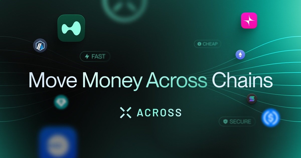 Move Money Across Chains headline above the ACROSS wordmark